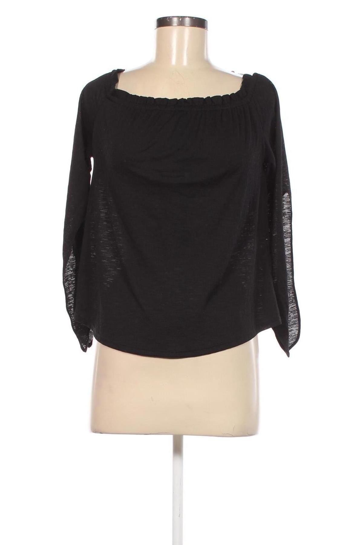 Γυναικεία μπλούζα Bershka, Μέγεθος S, Χρώμα Μαύρο, Τιμή 3,53 €
