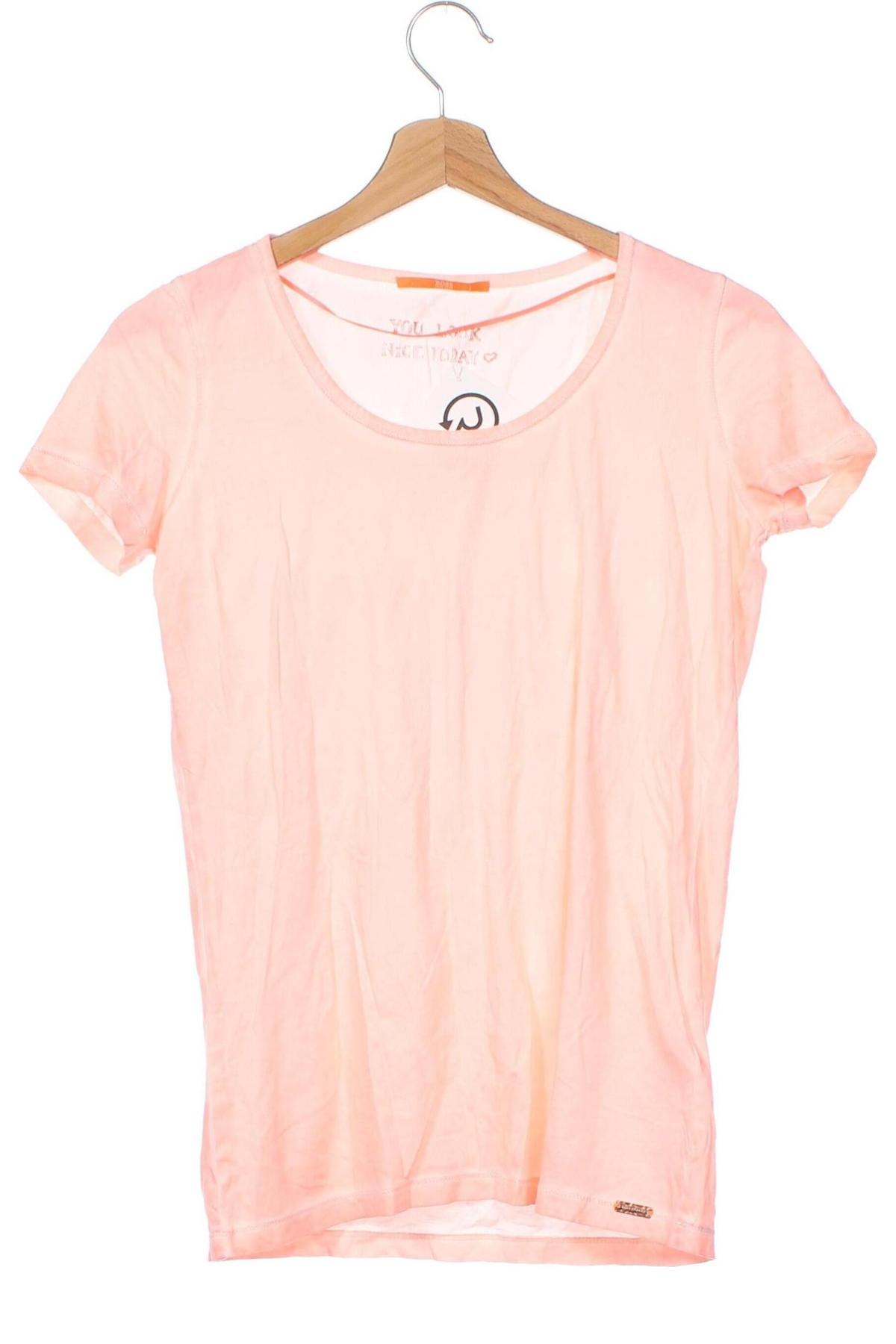 Дамска тениска Boss Orange, Размер XS, Цвят Розов, Цена 47,60 лв.