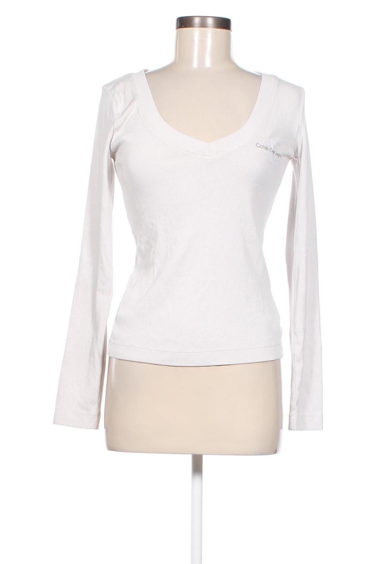 Дамска блуза Calvin Klein Jeans, Размер M, Цвят Бял, Цена 55,80 лв.