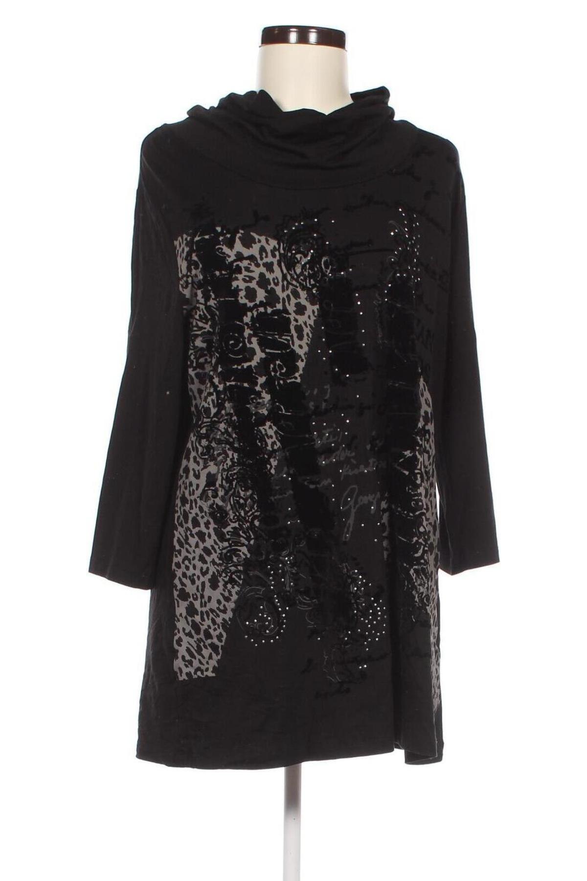 Γυναικεία μπλούζα Canda, Μέγεθος L, Χρώμα Μαύρο, Τιμή 2,94 €