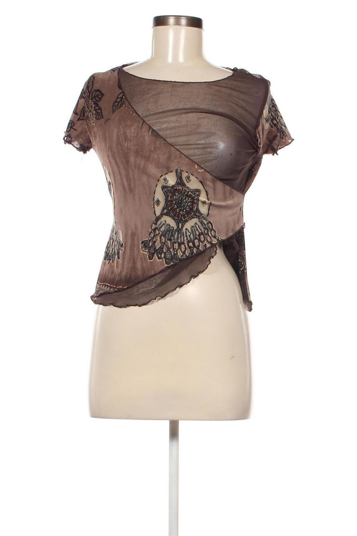 Дамска блуза Clara Vitti, Размер M, Цвят Бежов, Цена 6,40 лв.