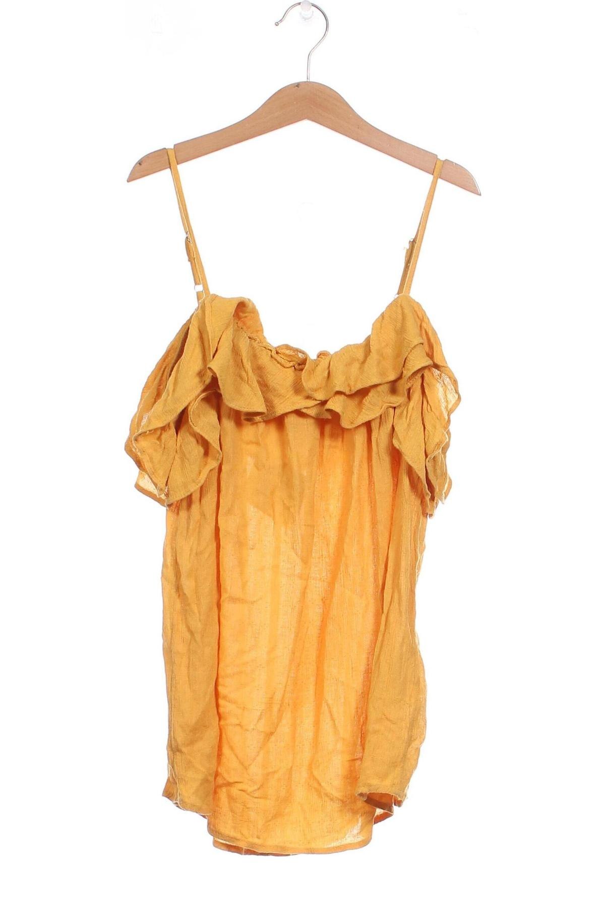 Дамска блуза Clockhouse, Размер XS, Цвят Жълт, Цена 10,91 лв.