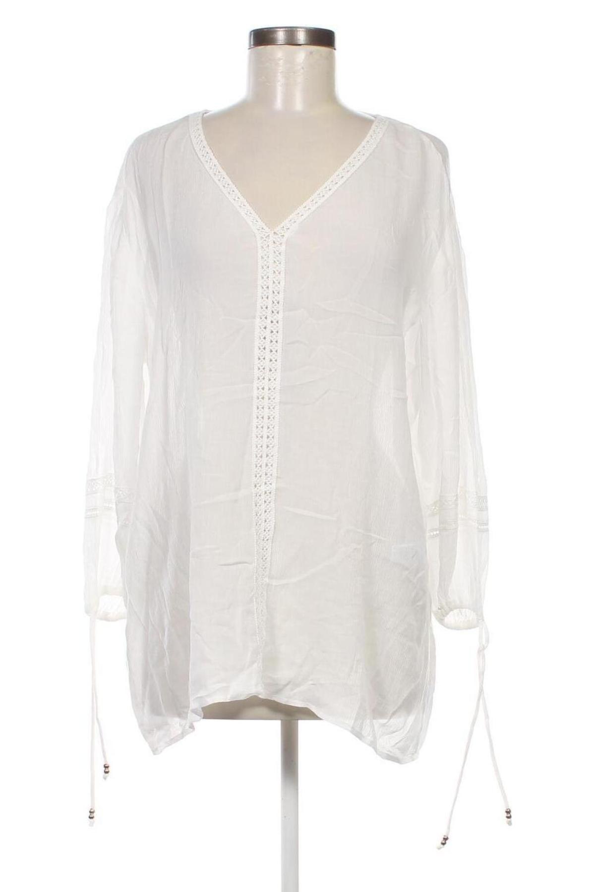 Γυναικεία μπλούζα Comma,, Μέγεθος L, Χρώμα Λευκό, Τιμή 11,88 €