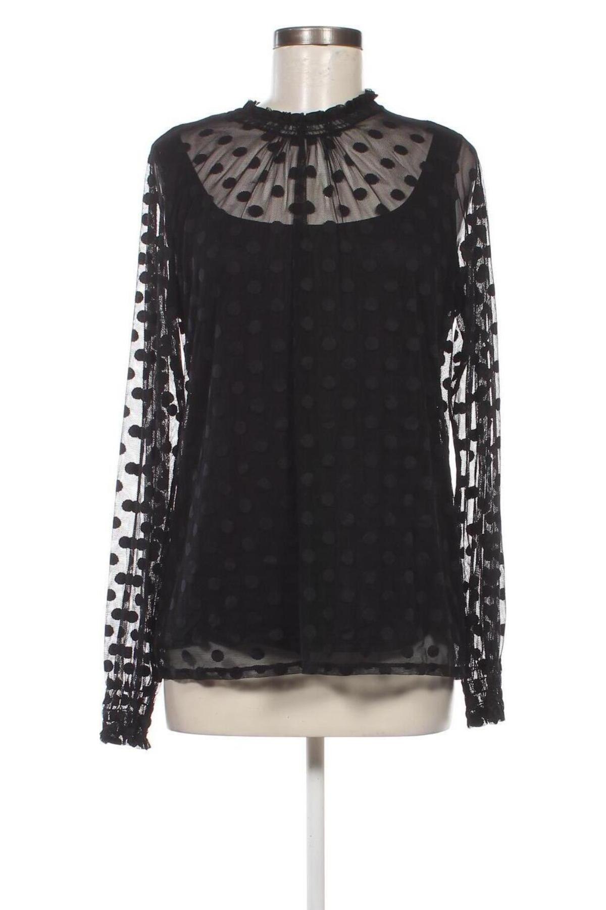 Γυναικεία μπλούζα Comma,, Μέγεθος M, Χρώμα Μαύρο, Τιμή 13,36 €