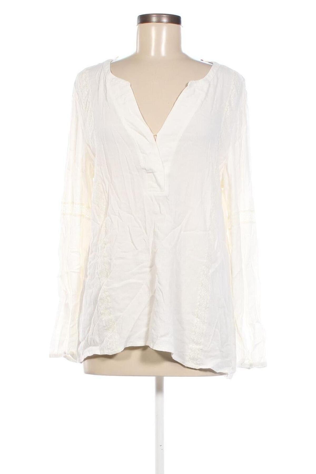 Γυναικεία μπλούζα Comma,, Μέγεθος XL, Χρώμα Εκρού, Τιμή 13,36 €