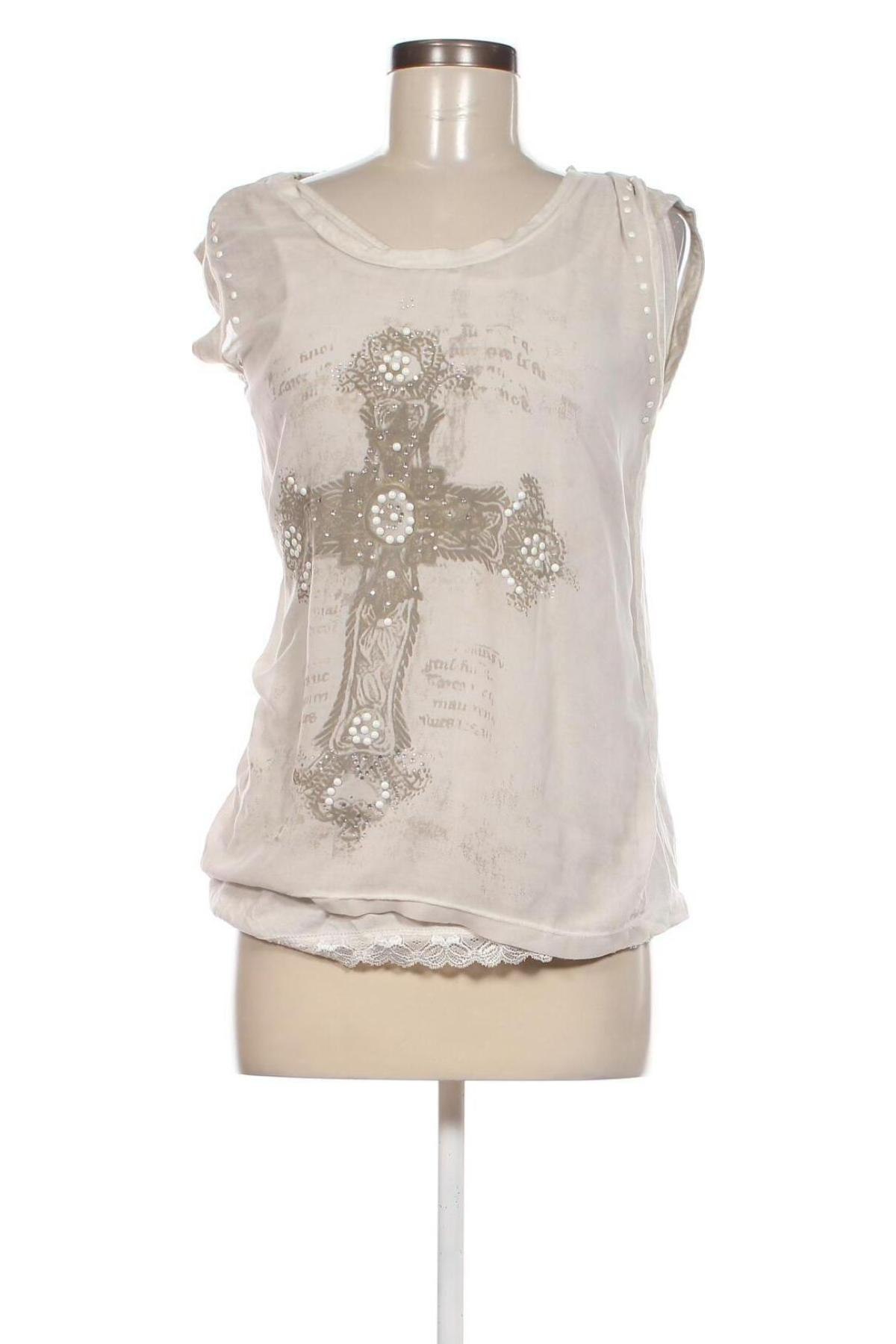 Damen Shirt Cream, Größe L, Farbe Beige, Preis € 11,68
