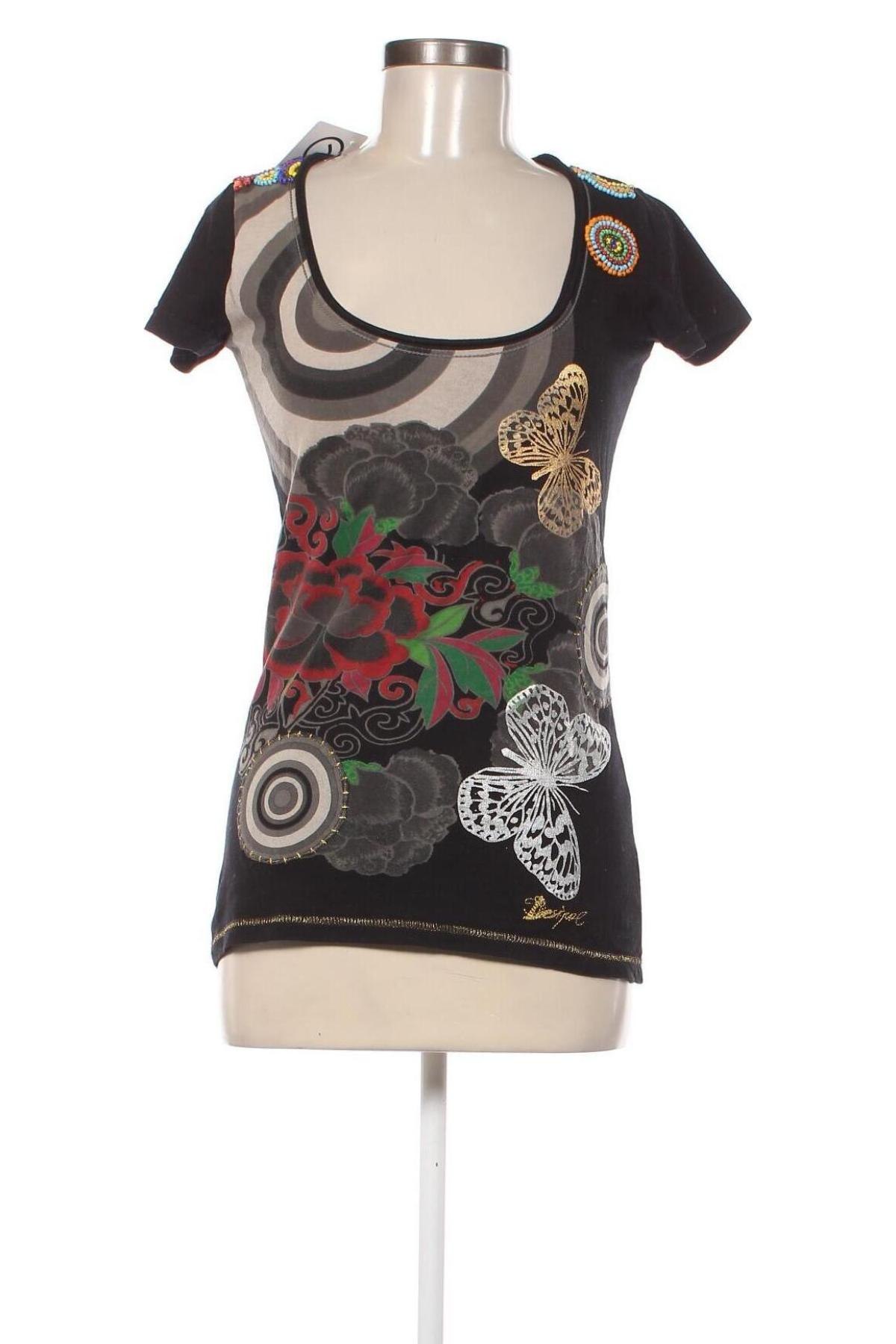 Γυναικεία μπλούζα Desigual, Μέγεθος M, Χρώμα Πολύχρωμο, Τιμή 17,00 €