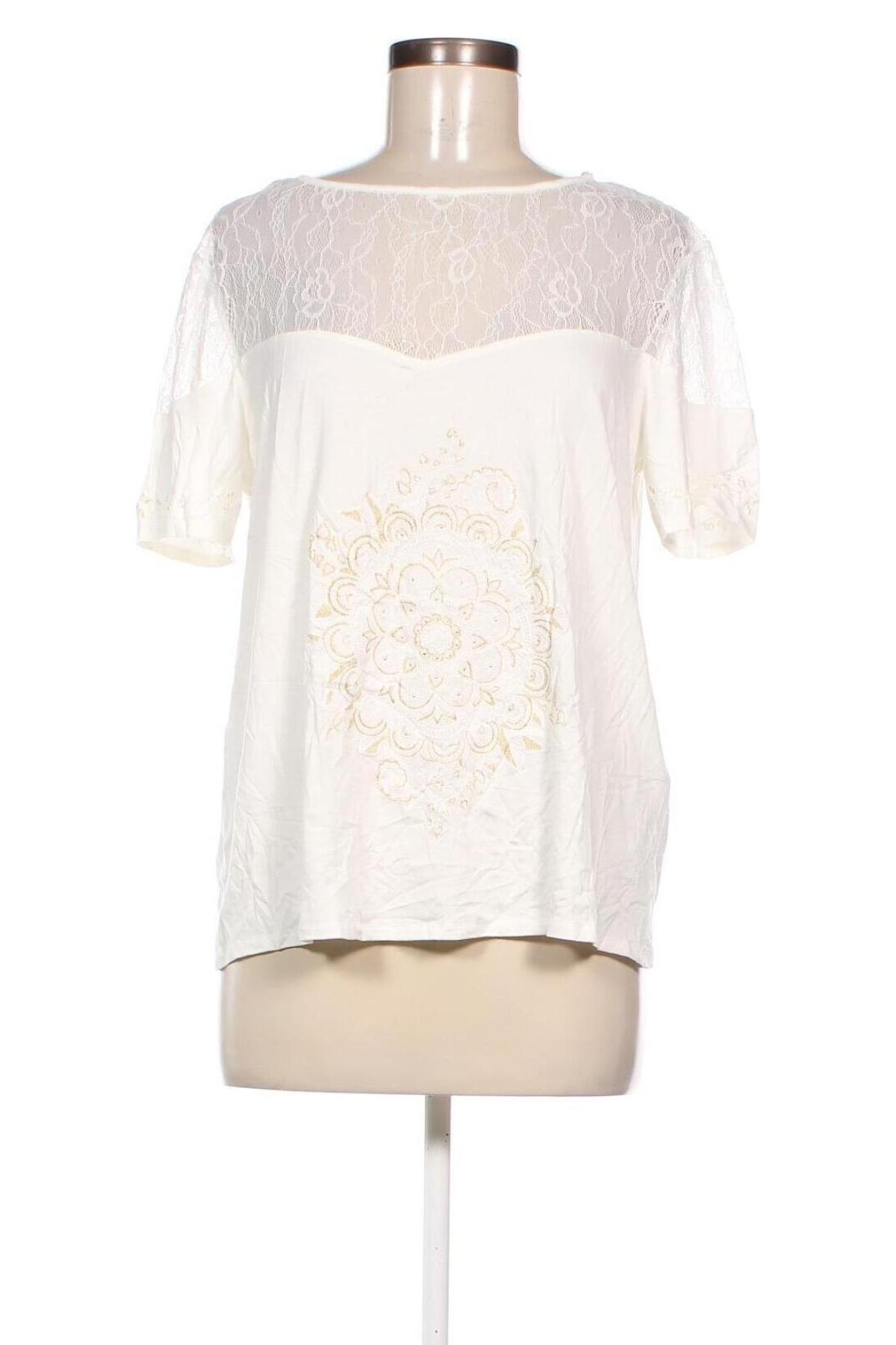 Damen Shirt Desigual, Größe XL, Farbe Weiß, Preis € 33,40