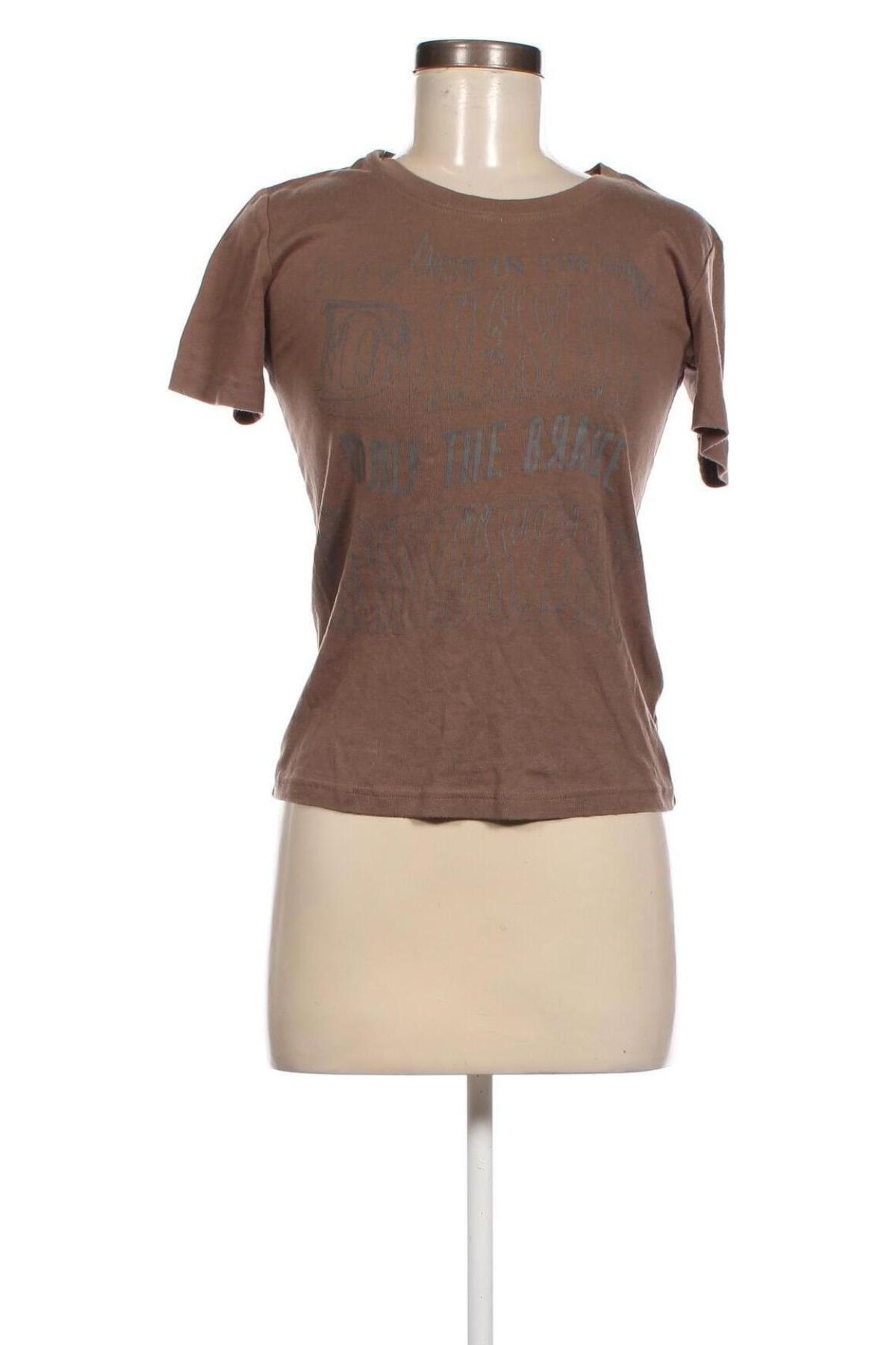 Γυναικείο t-shirt Diesel, Μέγεθος M, Χρώμα Καφέ, Τιμή 25,32 €