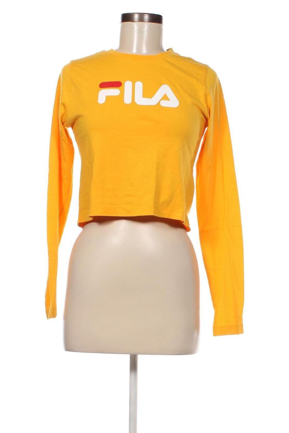 Γυναικεία μπλούζα FILA, Μέγεθος S, Χρώμα Κίτρινο, Τιμή 17,00 €