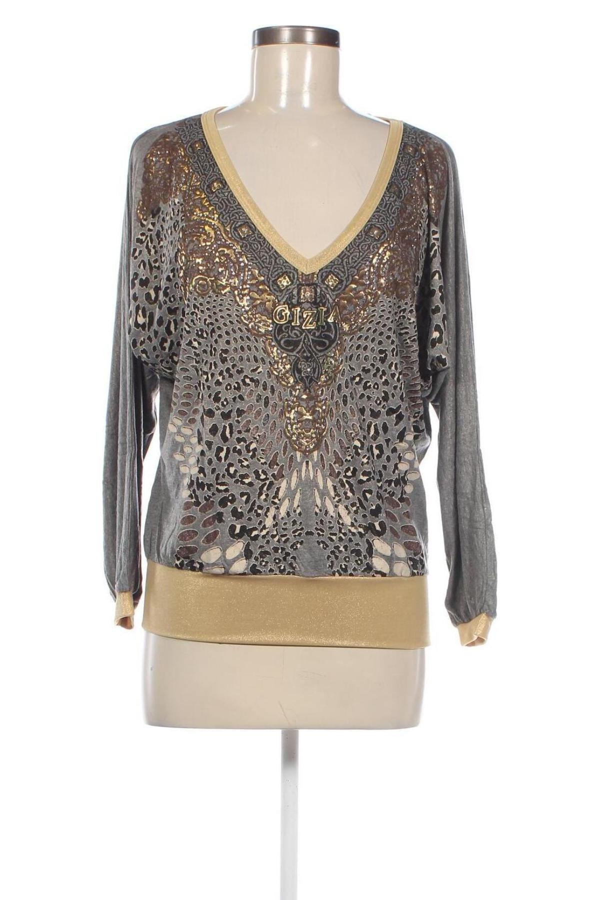 Дамска блуза Gizia, Размер M, Цвят Сив, Цена 58,82 лв.