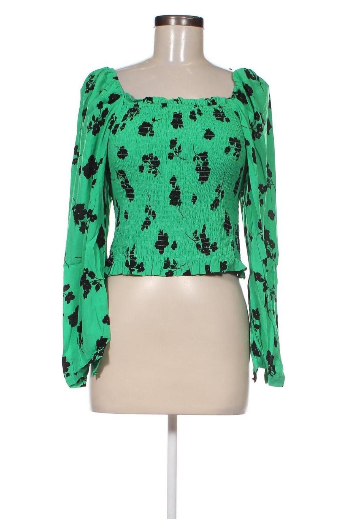 Дамска блуза Grace & Mila, Размер S, Цвят Зелен, Цена 34,65 лв.