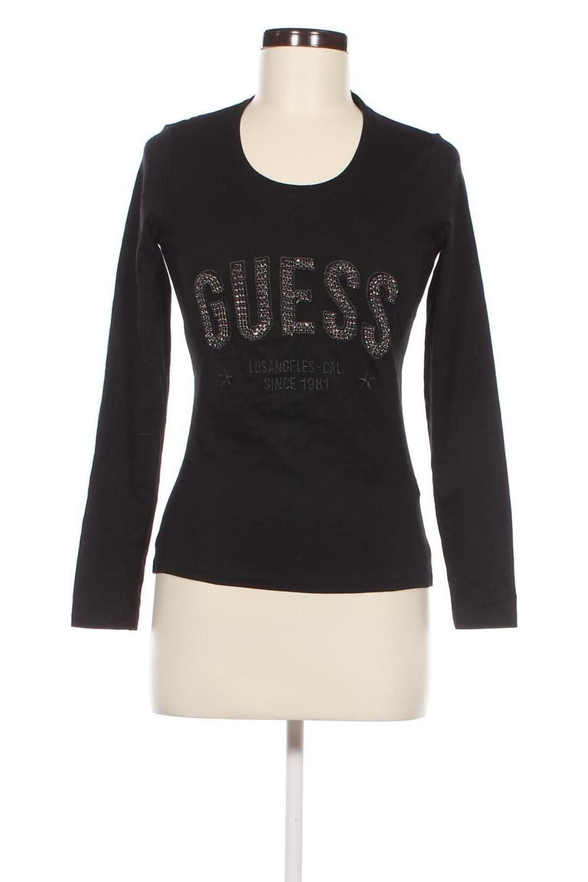 Дамска блуза Guess, Размер S, Цвят Черен, Цена 54,00 лв.