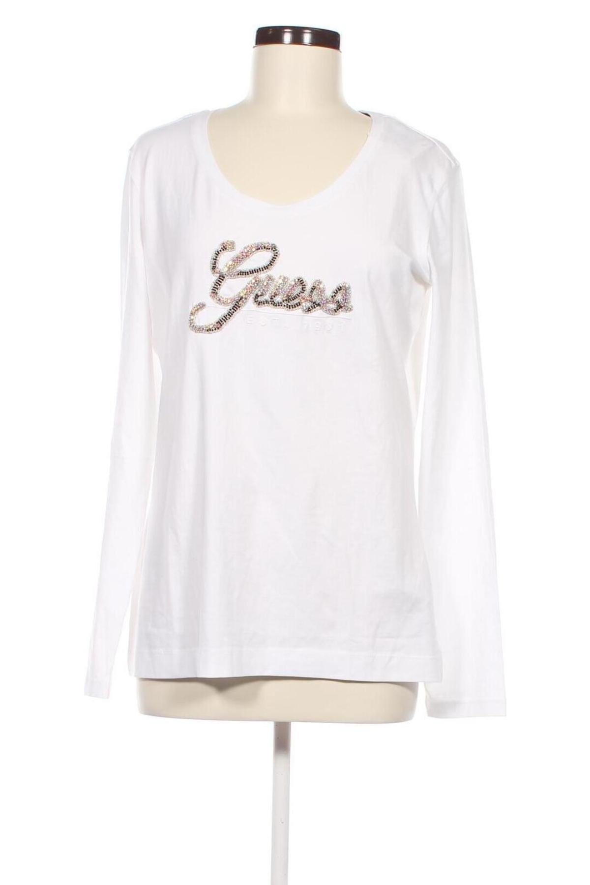 Γυναικεία μπλούζα Guess, Μέγεθος XXL, Χρώμα Λευκό, Τιμή 38,97 €
