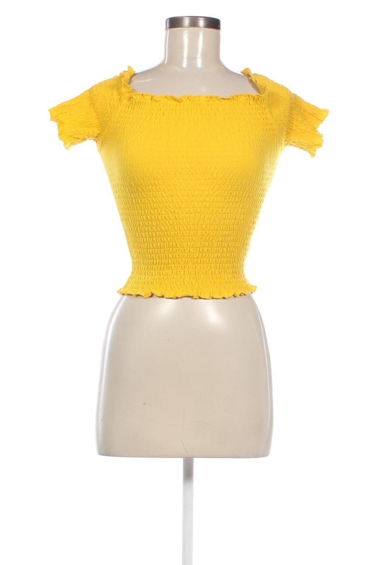 Дамска блуза H&M, Размер S, Цвят Жълт, Цена 10,56 лв.