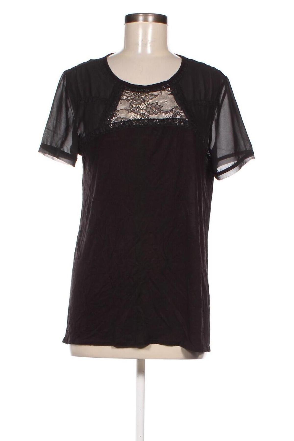 Дамска блуза H&M, Размер L, Цвят Черен, Цена 9,31 лв.