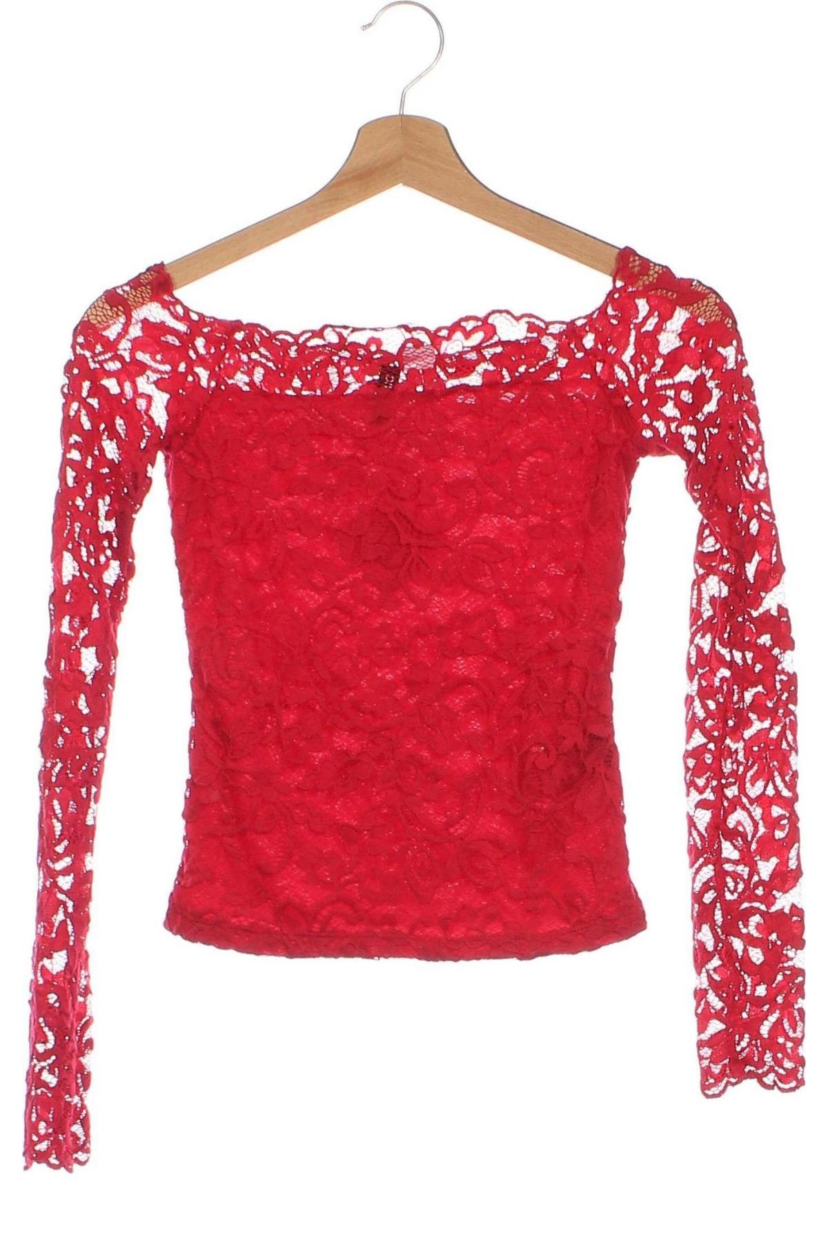 Γυναικεία μπλούζα H&M Divided, Μέγεθος XS, Χρώμα Κόκκινο, Τιμή 4,96 €
