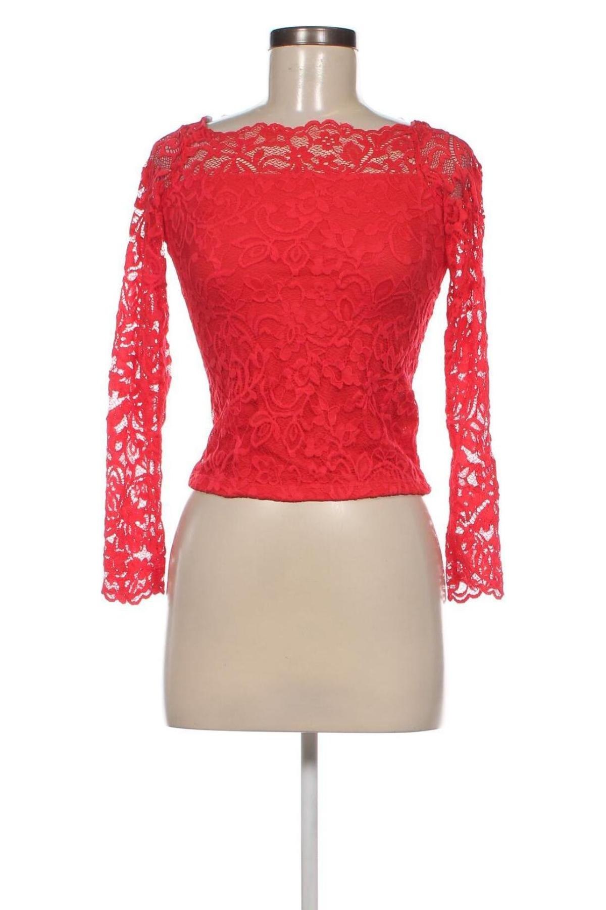 Дамска блуза H&M Divided, Размер S, Цвят Червен, Цена 6,20 лв.
