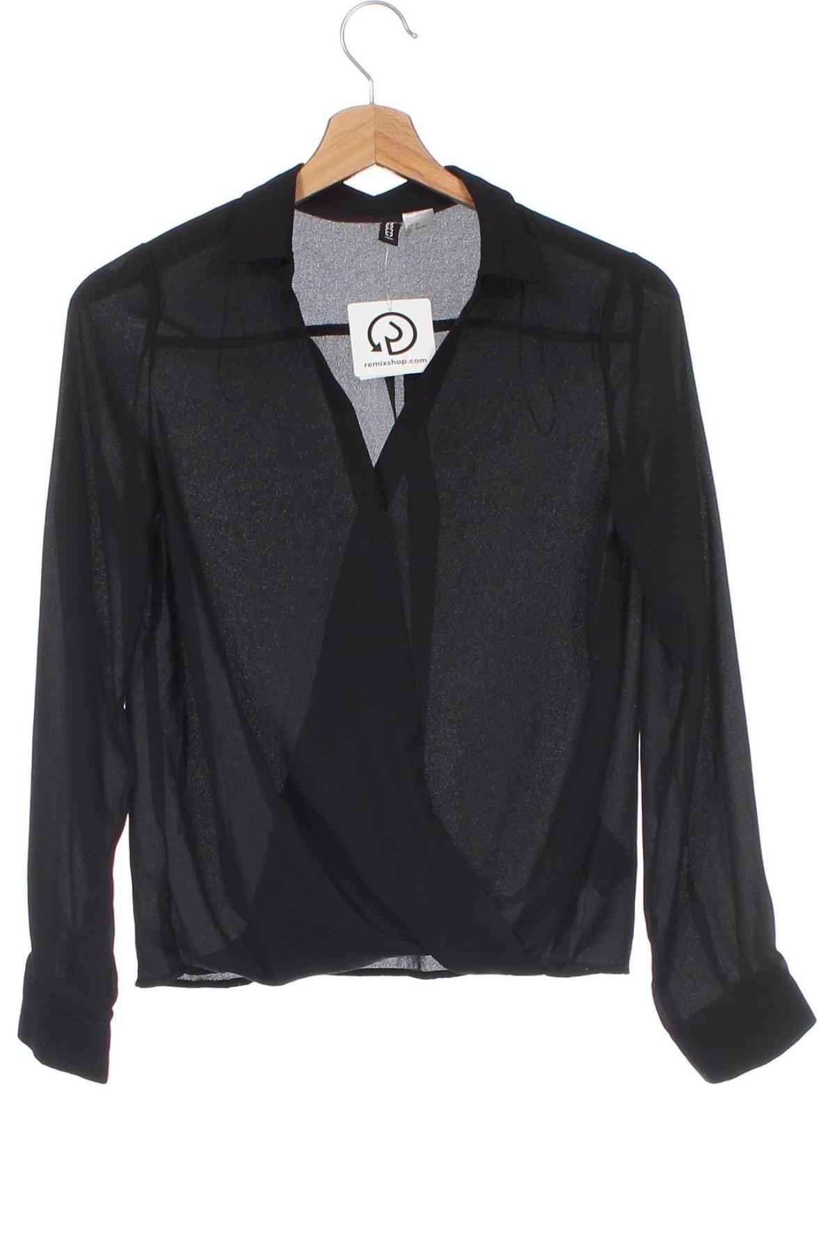 Γυναικεία μπλούζα H&M Divided, Μέγεθος XS, Χρώμα Μαύρο, Τιμή 5,54 €