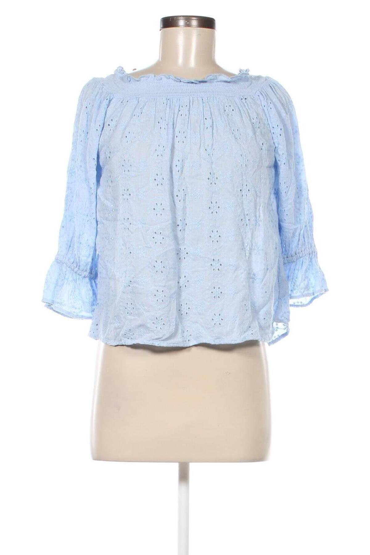 Γυναικεία μπλούζα H&M L.O.G.G., Μέγεθος S, Χρώμα Μπλέ, Τιμή 11,75 €