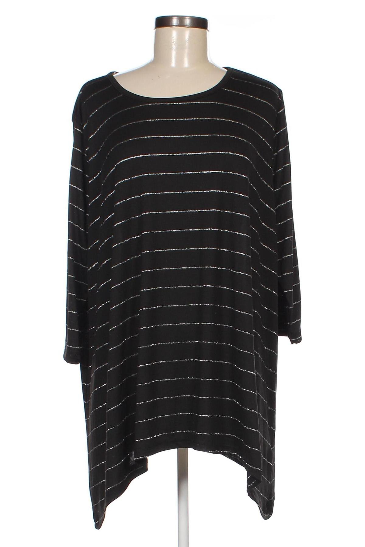Γυναικεία μπλούζα Janina, Μέγεθος XXL, Χρώμα Μαύρο, Τιμή 5,88 €