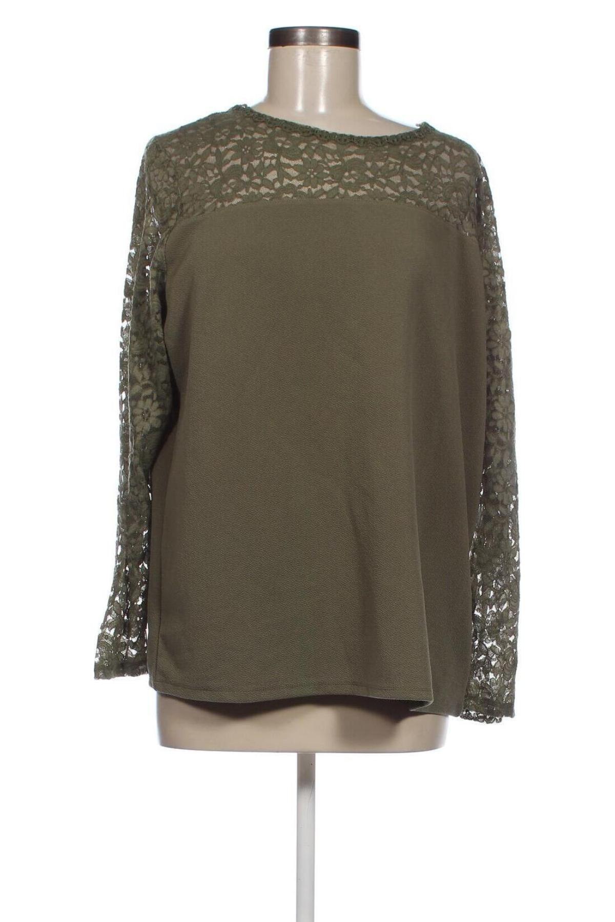Дамска блуза Jean Pascale, Размер XXL, Цвят Зелен, Цена 8,55 лв.