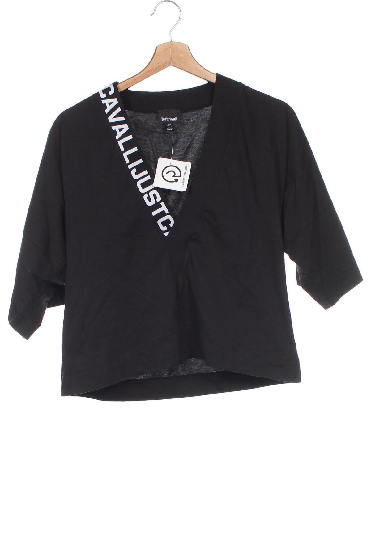 Damen Shirt Just Cavalli, Größe XS, Farbe Schwarz, Preis 47,38 €