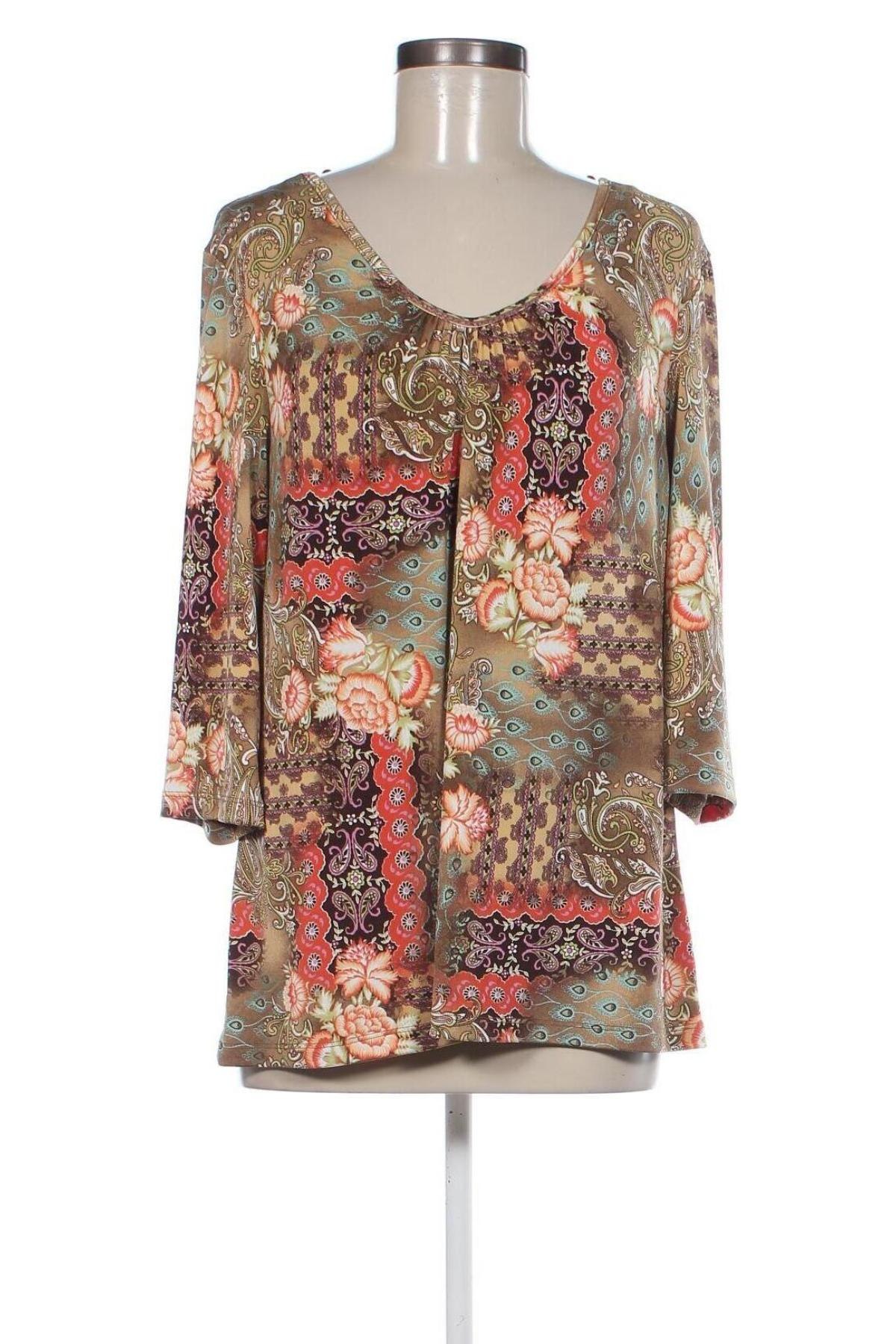 Γυναικεία μπλούζα Kim & Co., Μέγεθος L, Χρώμα Πολύχρωμο, Τιμή 7,36 €