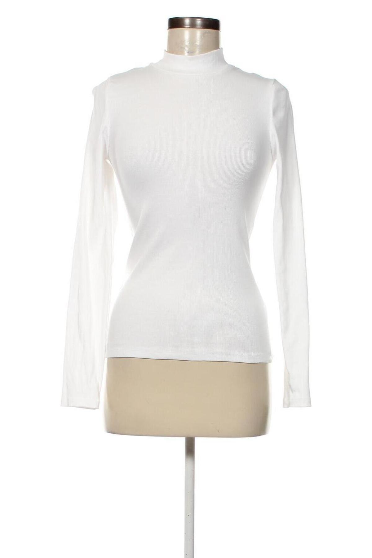 Дамска блуза Knowledge Cotton Apparel, Размер S, Цвят Бял, Цена 54,00 лв.