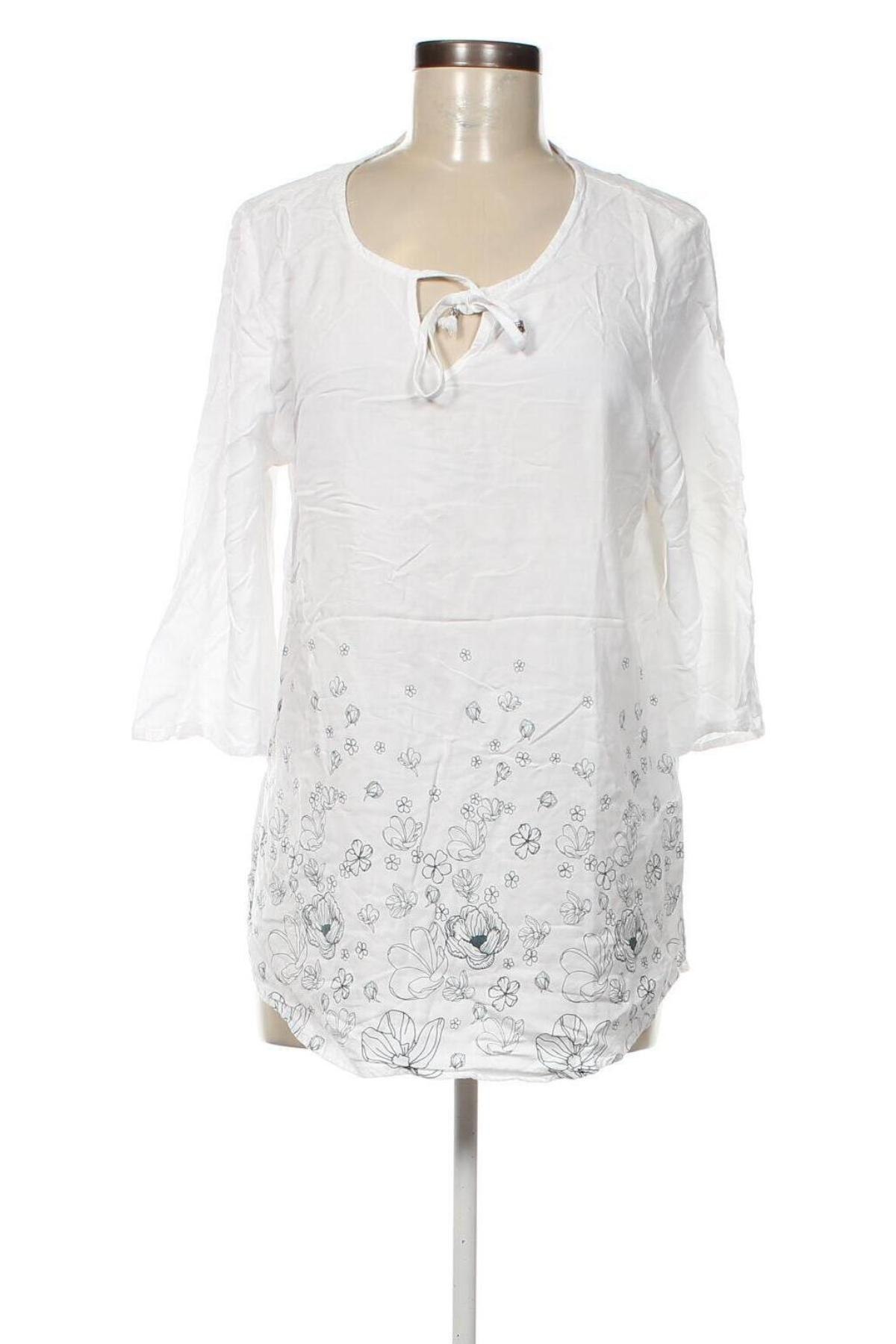 Дамска блуза Laura Torelli, Размер XXL, Цвят Бял, Цена 19,00 лв.