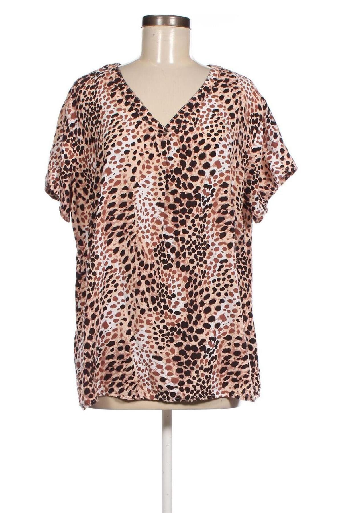Дамска блуза Laura Torelli, Размер XXL, Цвят Многоцветен, Цена 10,83 лв.