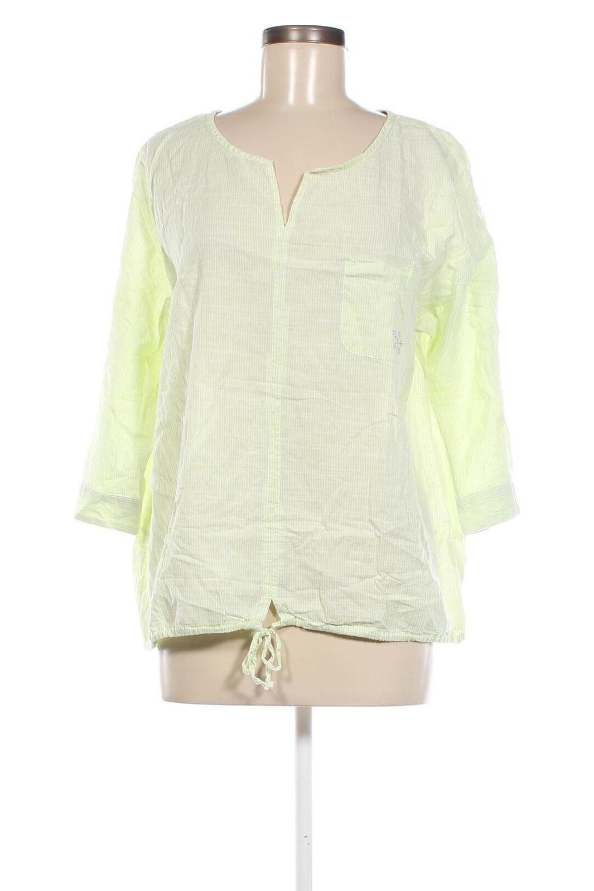 Γυναικεία μπλούζα Lisa Tossa, Μέγεθος XL, Χρώμα Πράσινο, Τιμή 11,57 €