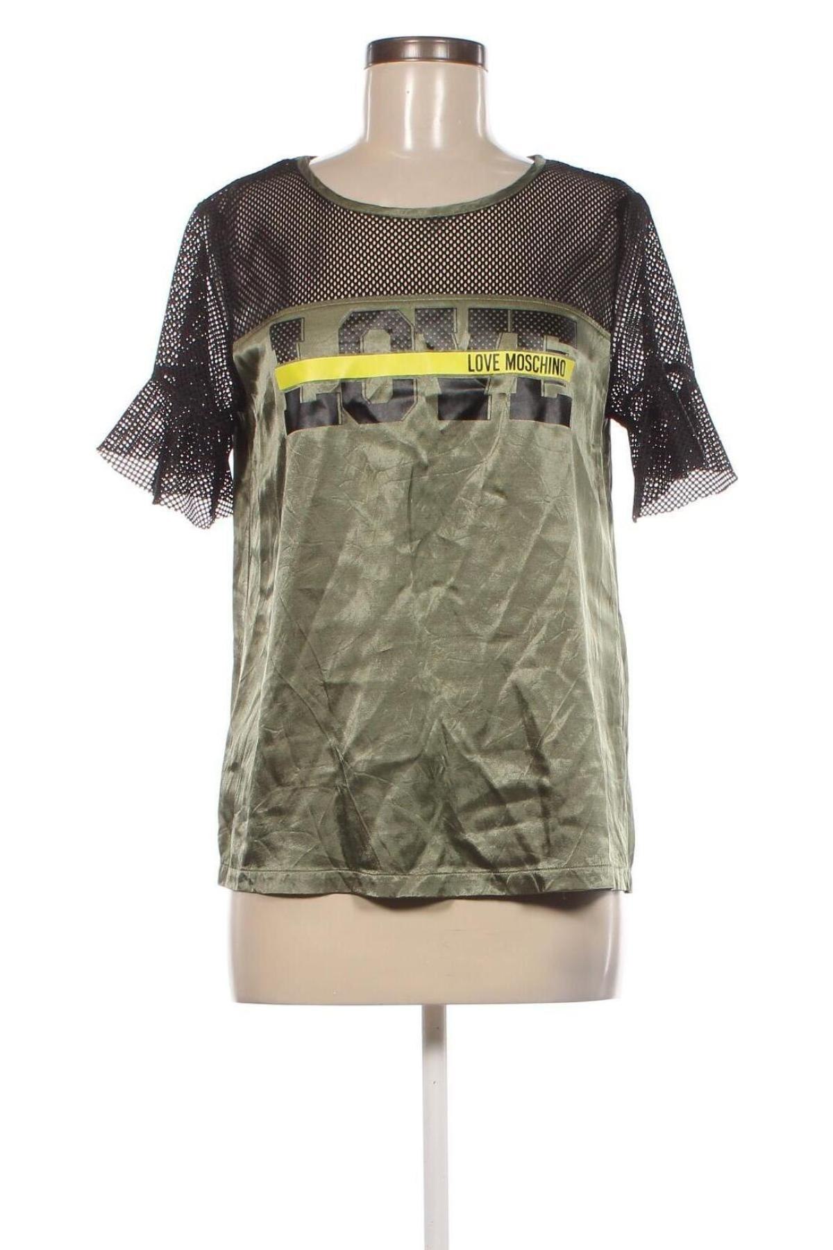 Damen Shirt Love Moschino, Größe S, Farbe Grün, Preis 55,43 €