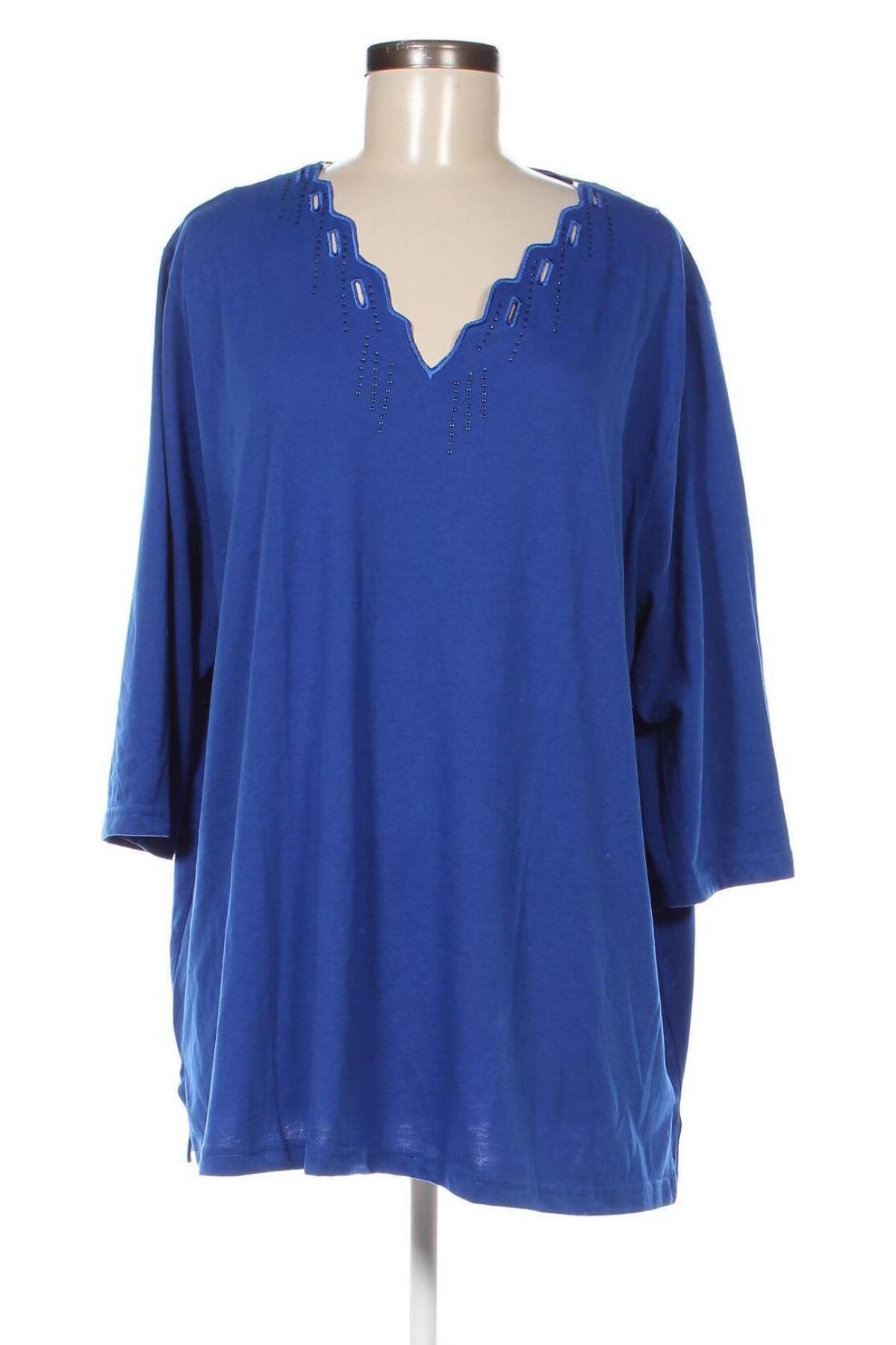 Γυναικεία μπλούζα M. Collection, Μέγεθος XXL, Χρώμα Μπλέ, Τιμή 5,88 €