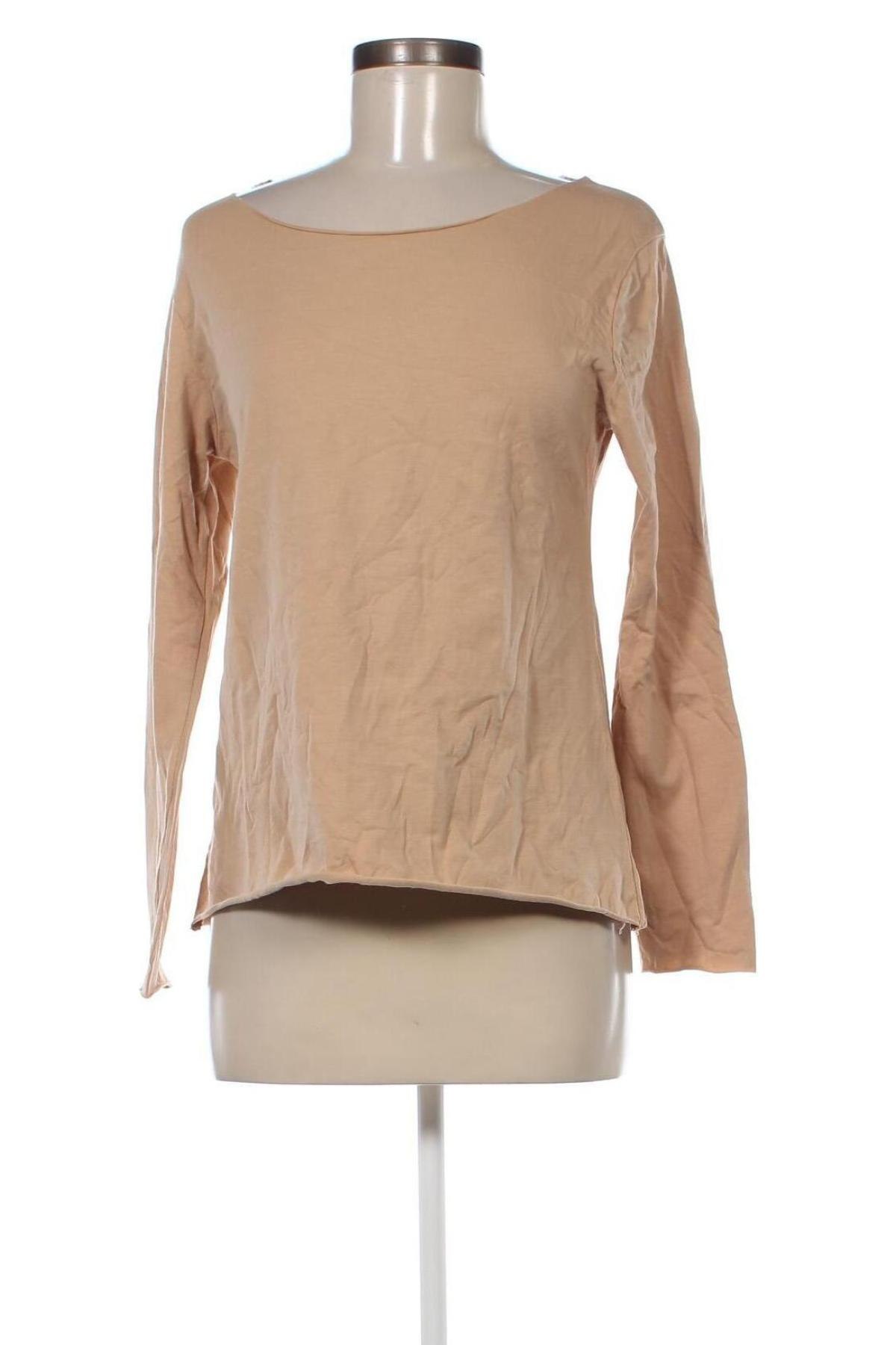 Γυναικεία μπλούζα Made In Italy, Μέγεθος M, Χρώμα  Μπέζ, Τιμή 4,70 €