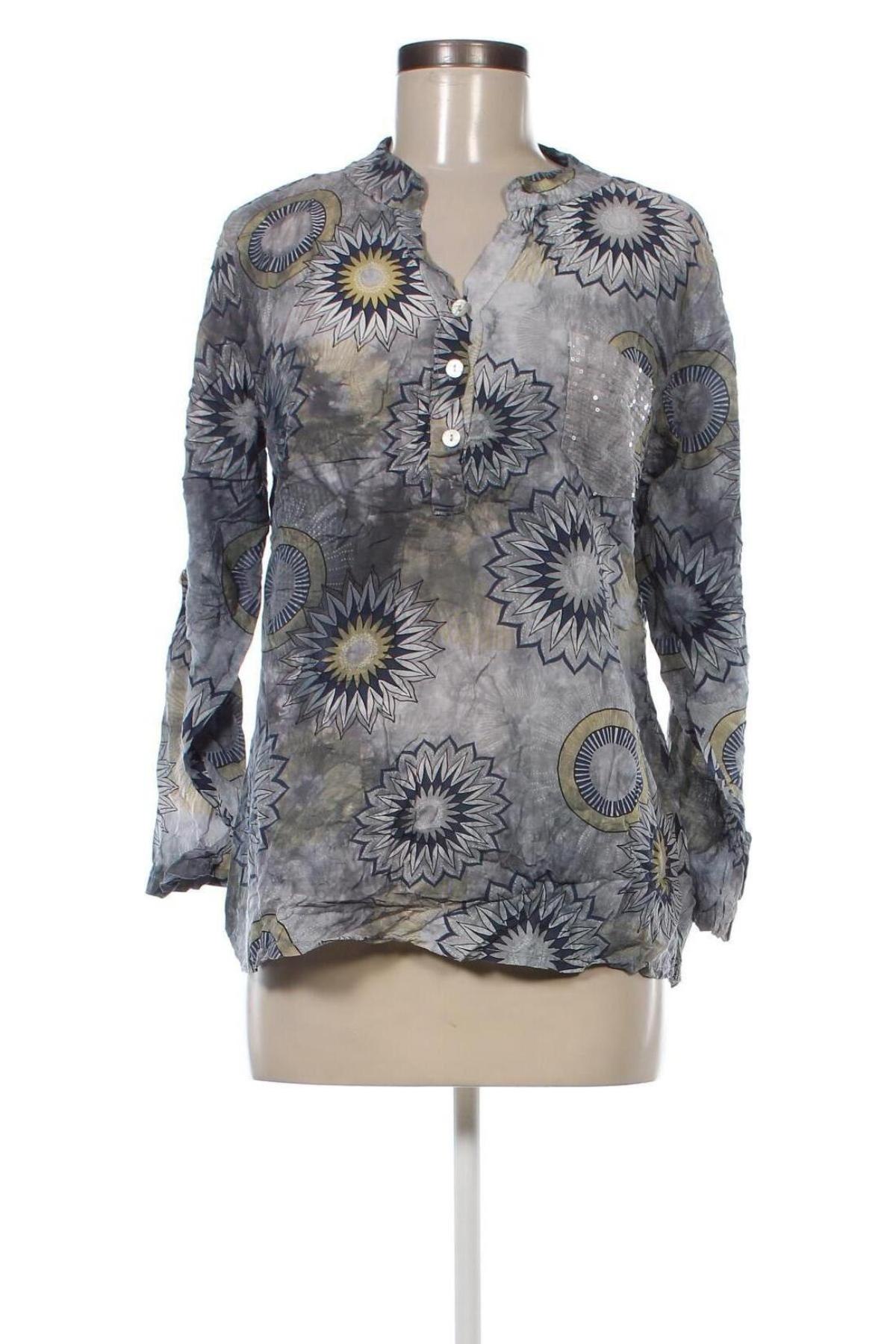 Γυναικεία μπλούζα Made In Italy, Μέγεθος L, Χρώμα Πολύχρωμο, Τιμή 11,75 €