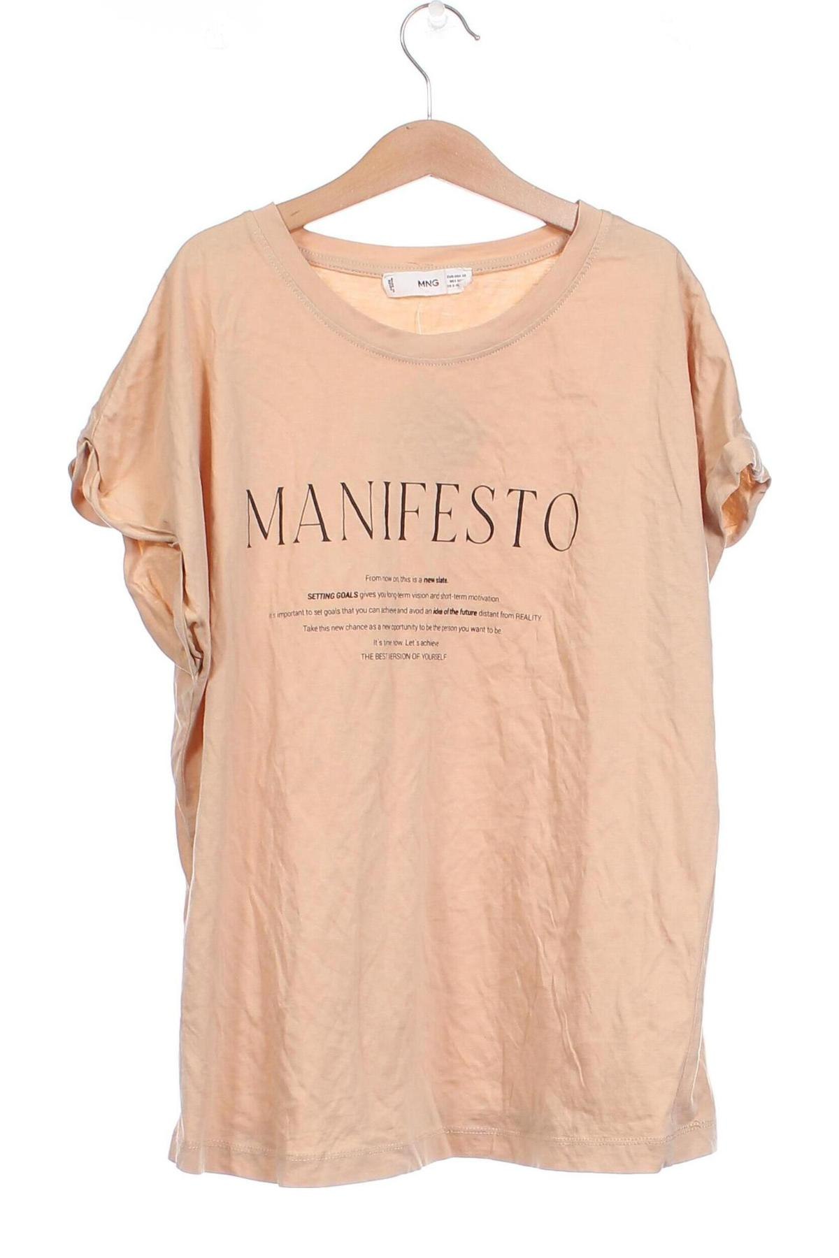 Damen Shirt Mango, Größe XS, Farbe Beige, Preis 8,49 €