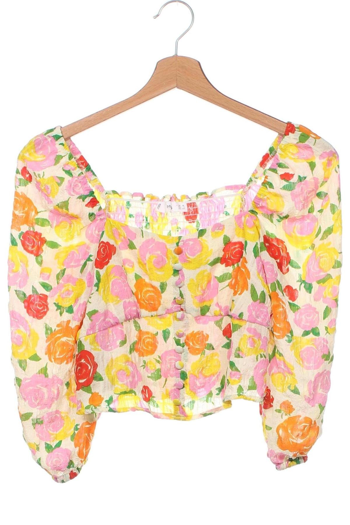 Дамска блуза Mango, Размер XS, Цвят Многоцветен, Цена 15,39 лв.