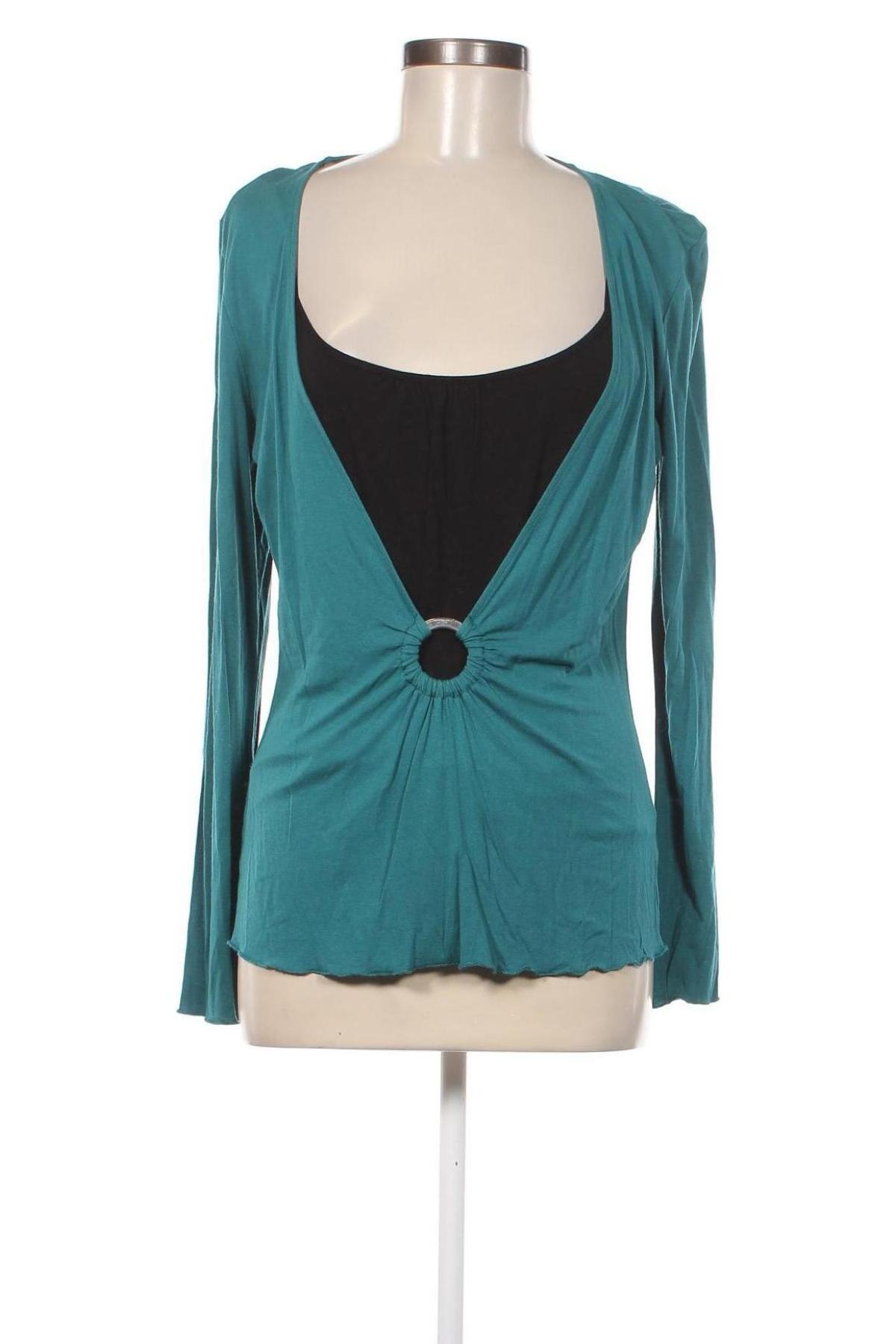 Дамска блуза Marks & Spencer, Размер L, Цвят Зелен, Цена 14,56 лв.