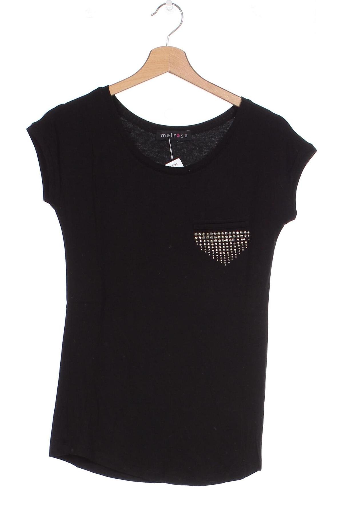 Damen Shirt Melrose, Größe XS, Farbe Schwarz, Preis € 6,00