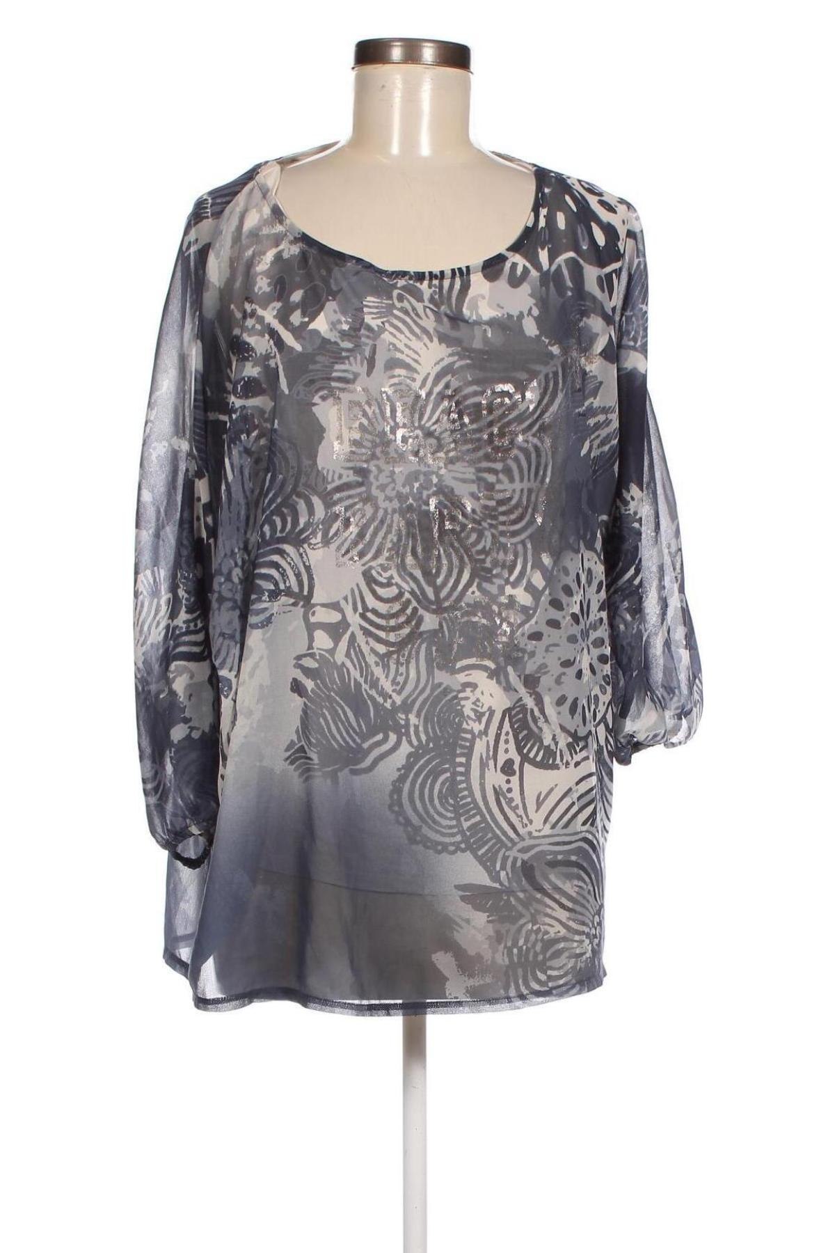 Γυναικεία μπλούζα Monari, Μέγεθος XL, Χρώμα Γκρί, Τιμή 65,60 €