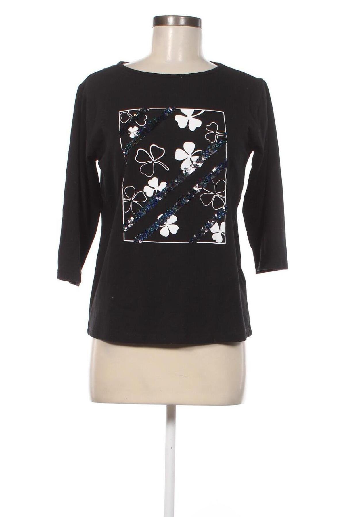Γυναικεία μπλούζα Monari, Μέγεθος M, Χρώμα Μαύρο, Τιμή 16,65 €