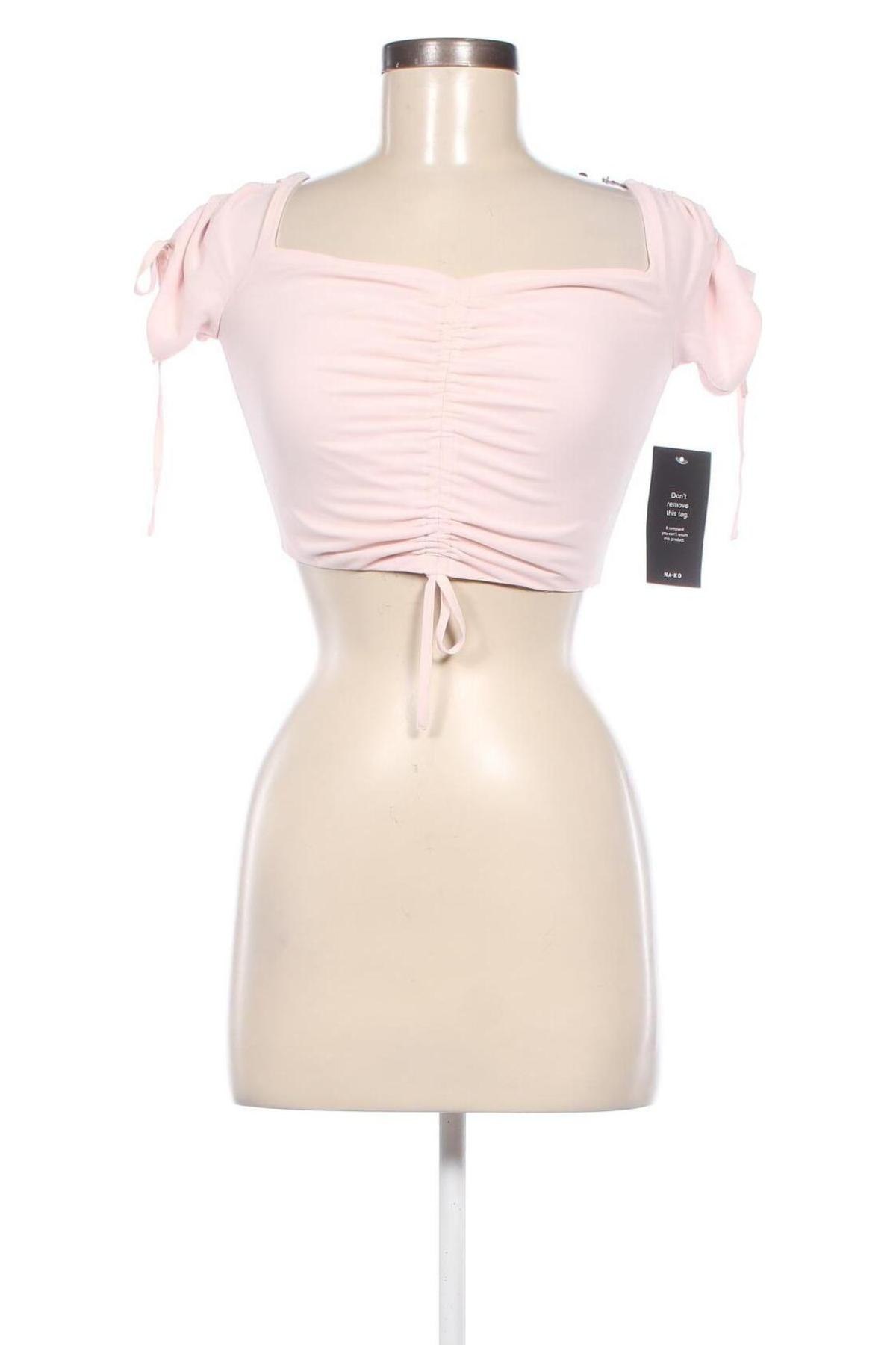 Дамска блуза NA-KD, Размер S, Цвят Розов, Цена 15,40 лв.
