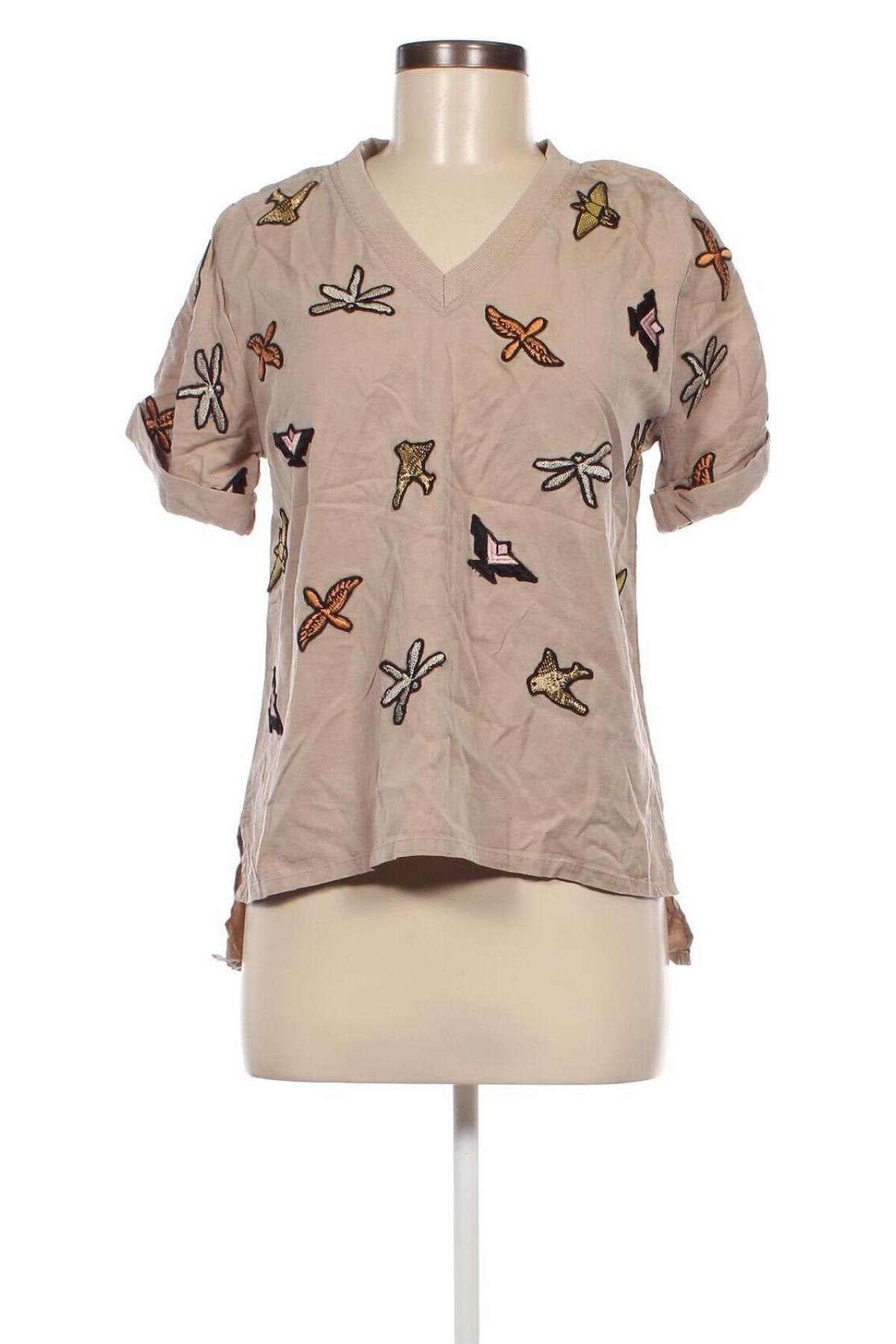 Damen Shirt NU Denmark, Größe XS, Farbe Beige, Preis € 13,49