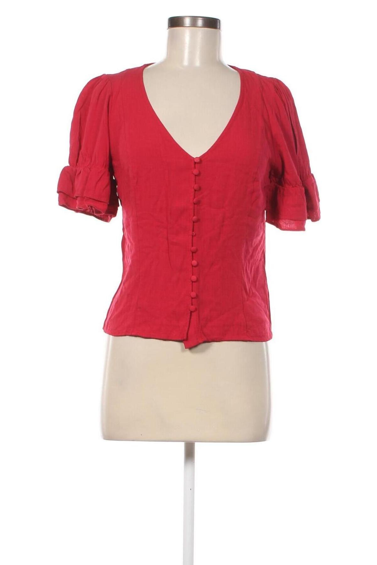 Дамска блуза Naf Naf, Размер M, Цвят Червен, Цена 20,46 лв.