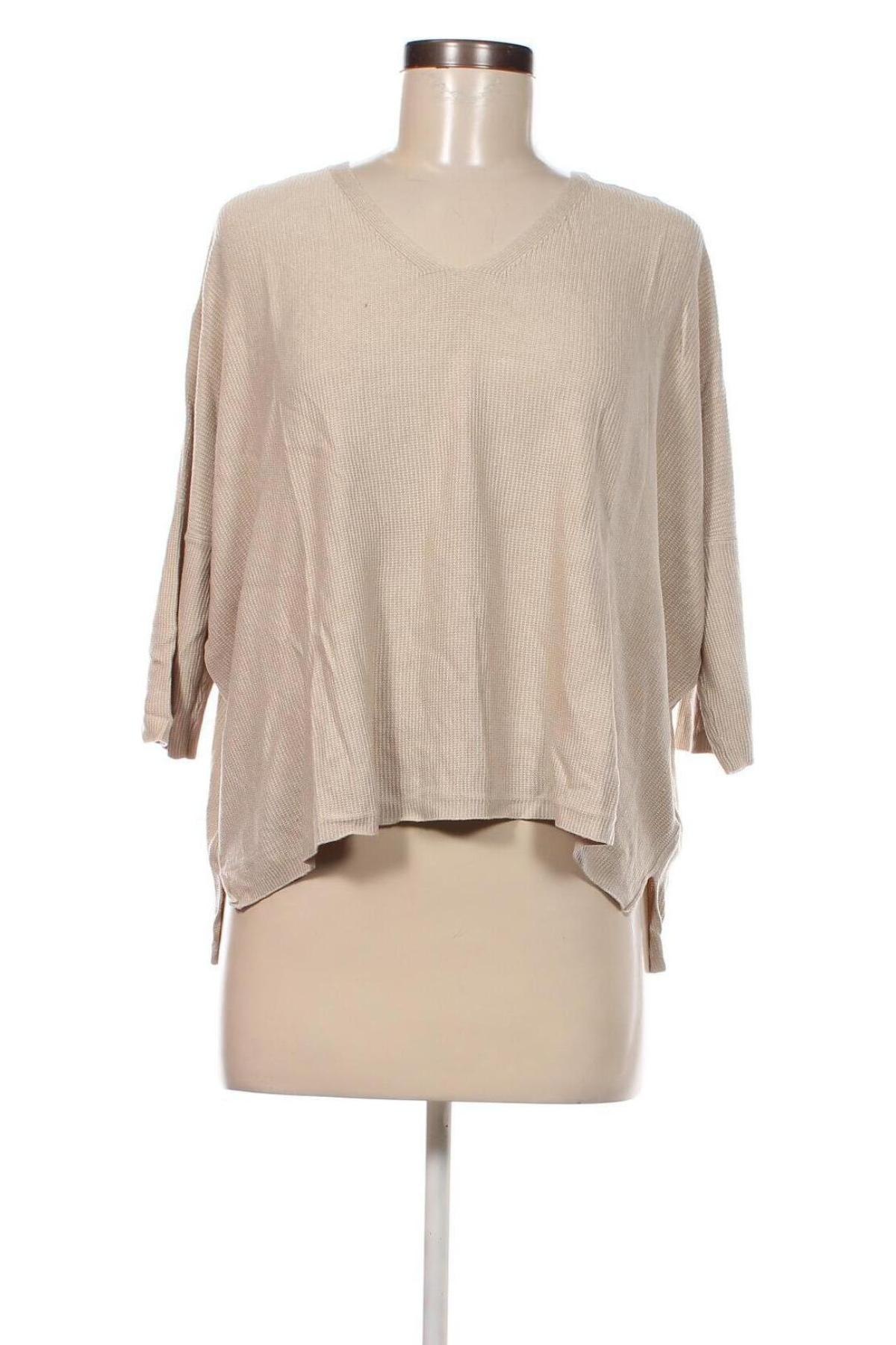 Дамска блуза Oui, Размер XL, Цвят Бежов, Цена 31,77 лв.