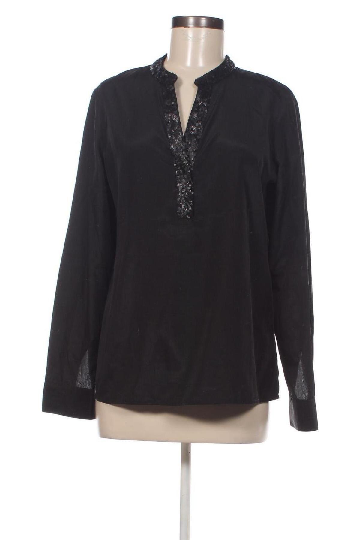 Γυναικεία μπλούζα Patrizia Dini, Μέγεθος M, Χρώμα Μαύρο, Τιμή 7,36 €