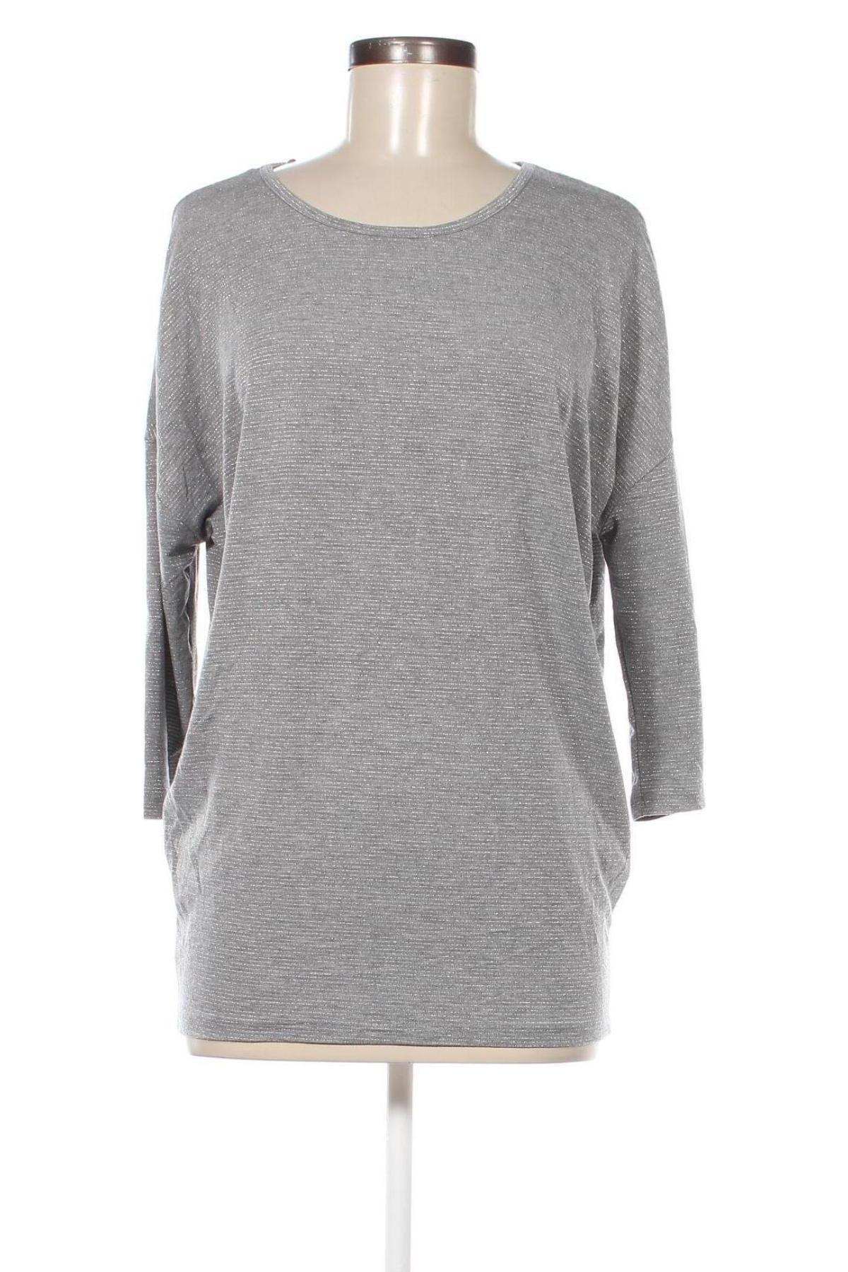 Γυναικεία μπλούζα Pieces, Μέγεθος S, Χρώμα Γκρί, Τιμή 3,71 €