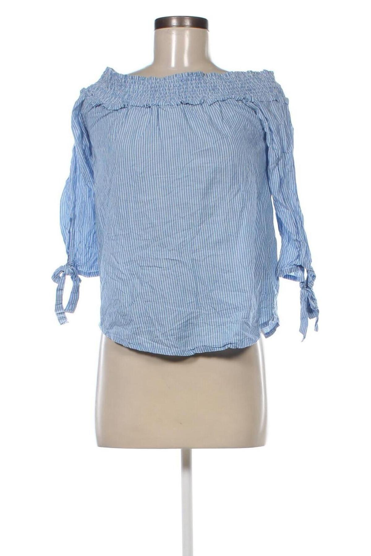 Γυναικεία μπλούζα Pieces, Μέγεθος XS, Χρώμα Μπλέ, Τιμή 4,33 €
