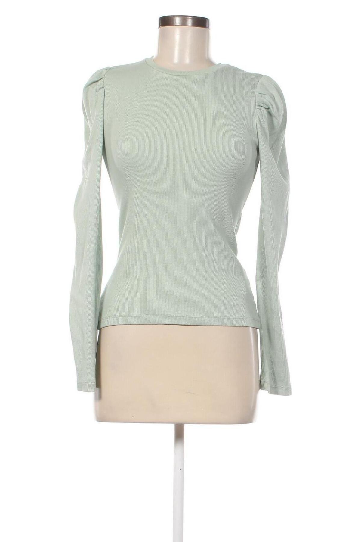 Дамска блуза Pieces, Размер S, Цвят Зелен, Цена 11,40 лв.